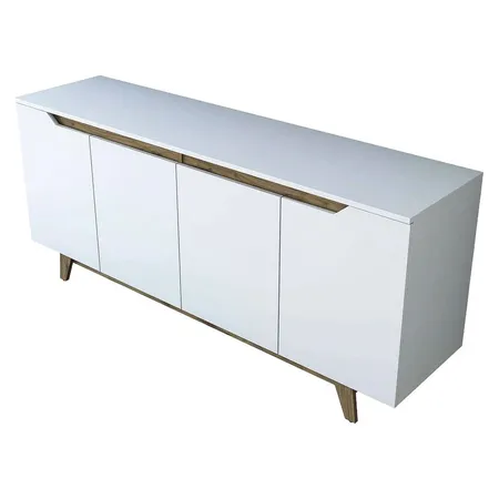 Credenza blanca moderna de 4 puertas