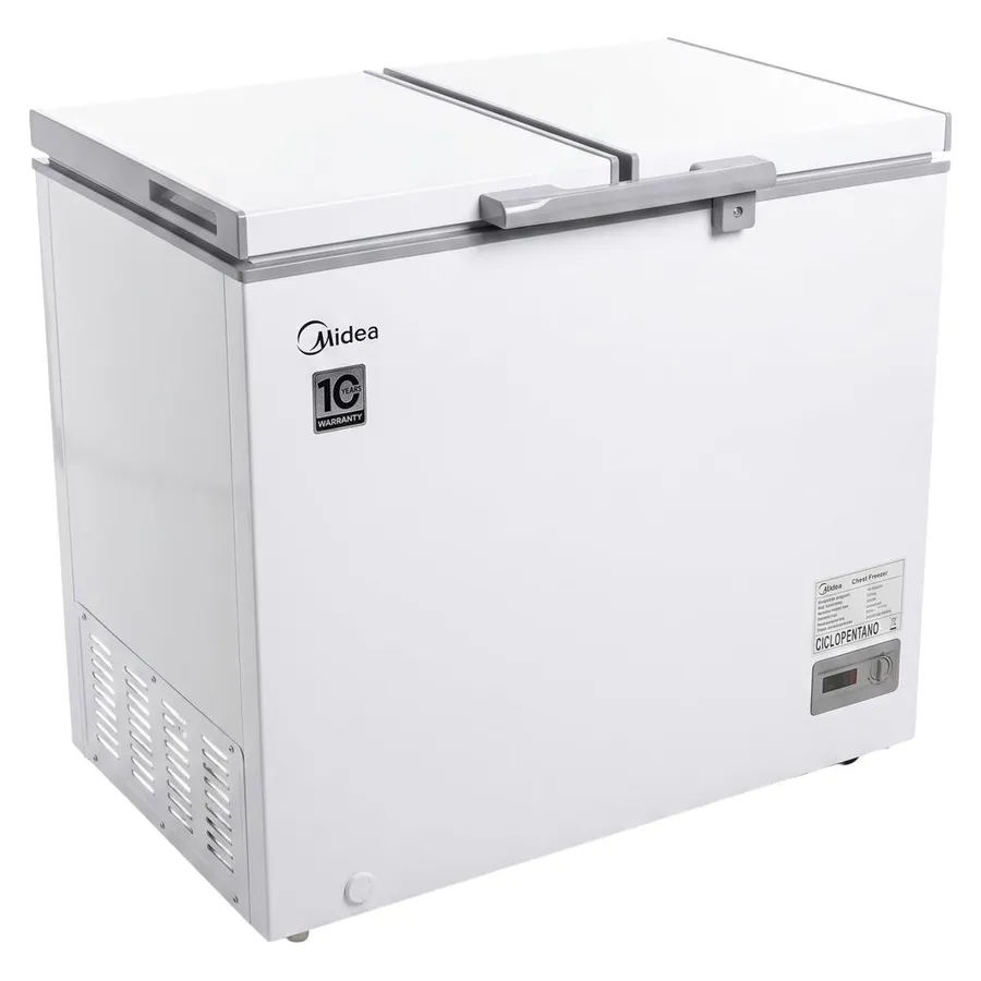 Freezer Midea de 2 tapas bajo consumo