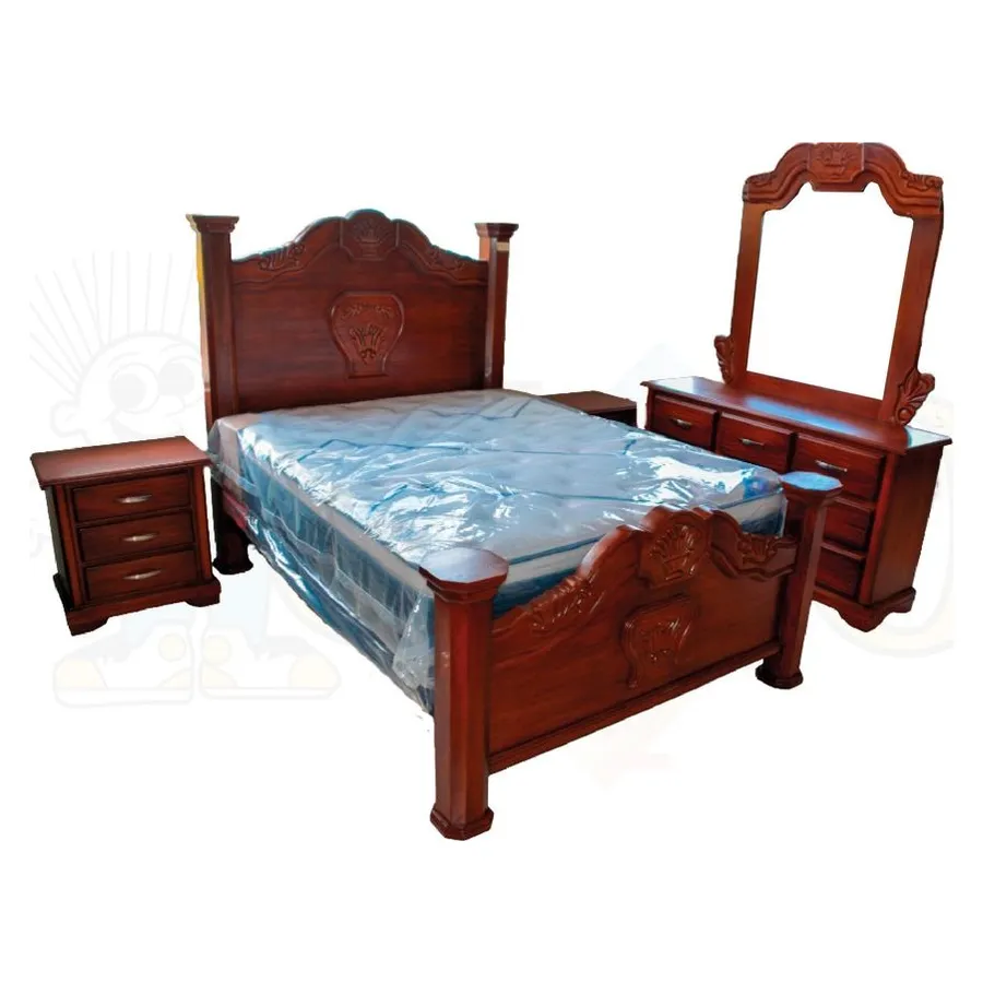 Juego de habitación en caoba