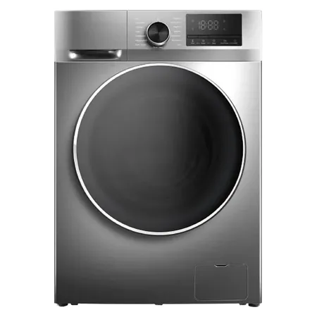 Lavadora de carga frontal gris
