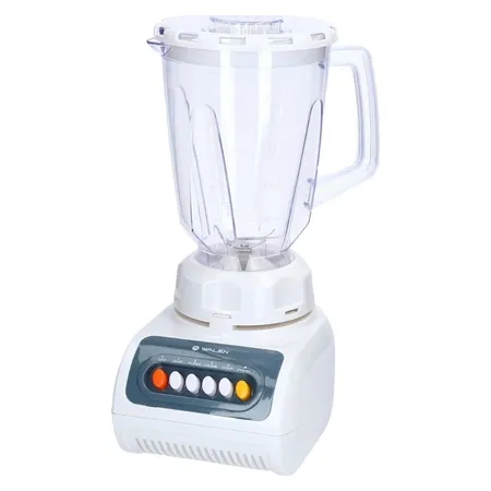 Licuadora blanca con botones