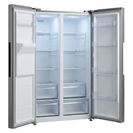 Nevera side by side en acero inoxidable