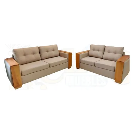 Sofá con detalles en Madera
