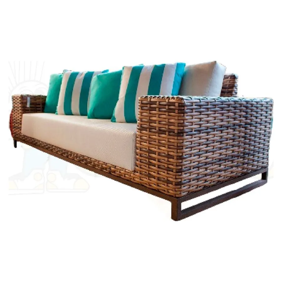 Sofá de terraza en ratán