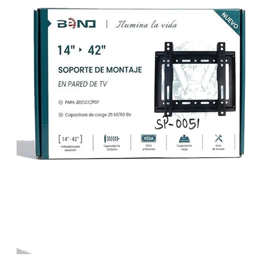 Soporte de pared para TV de 14" a 42"